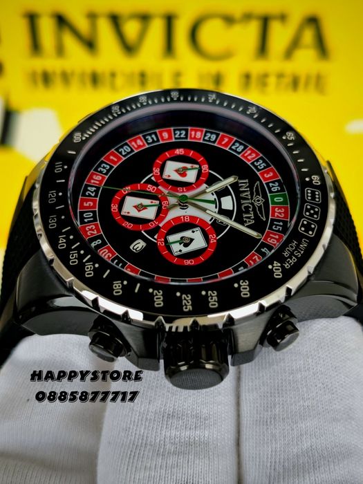 INVICTA Monte Carlo casino silver 50 mm, Инвикта нов мъжки часовник