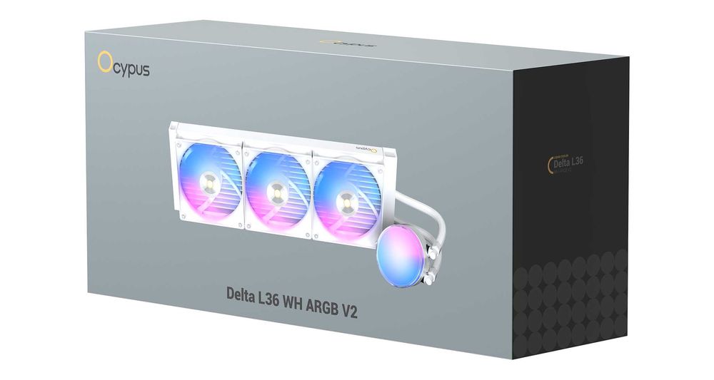 \ Система водяного охлаждения Ocypus Delta L36 WH ARGB V2