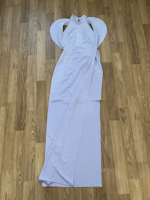 Lichi платье макси с высоким воротником