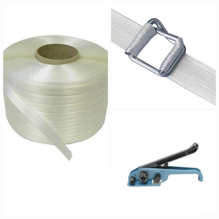 Set Dispozitiv tensionare banda hot melt+ bandă +cleme