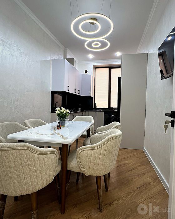 Samarqand, Gagarin — 103 m², 3 xonali, mebelli kvartira