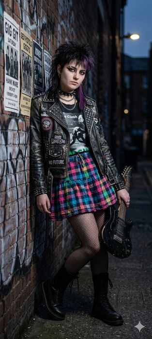 Fusta model tartan H&M reglabila mărimea Xs-S-M Punk Rock Goth Altercore
