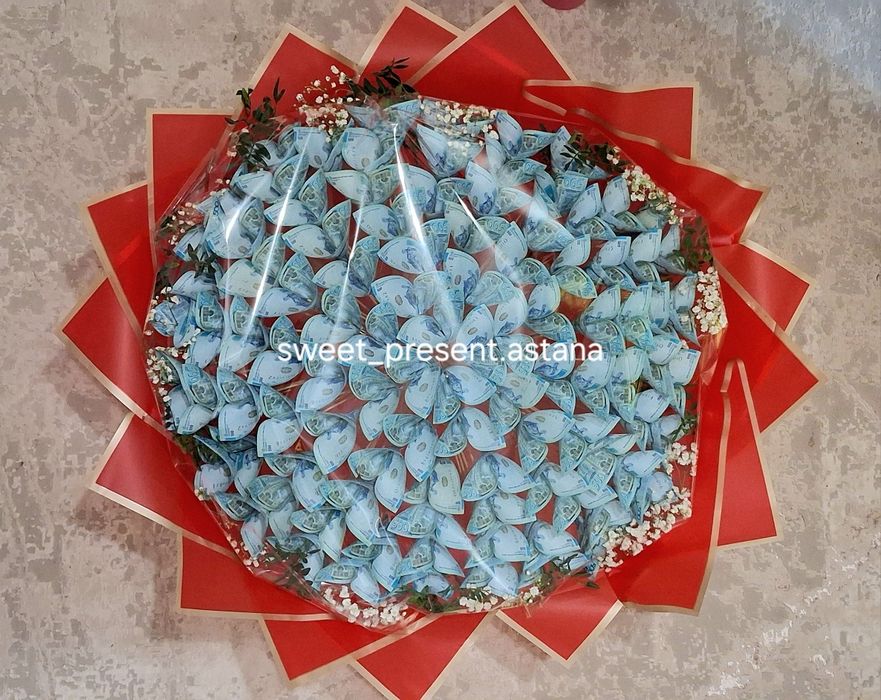 Денежный подарок. Букет из денег