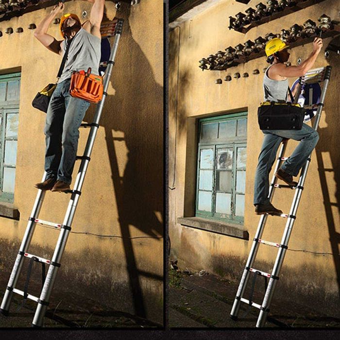 Scari telescopicice, aluminiu, 4,1 m, TLS41040B, Noi