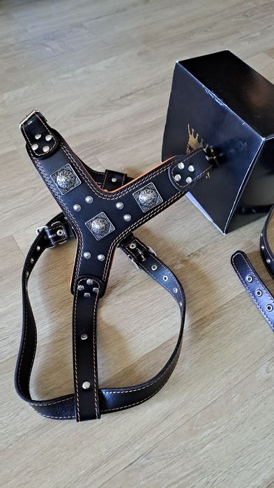 Нагръдник за кучета Bestia - естествена кожа