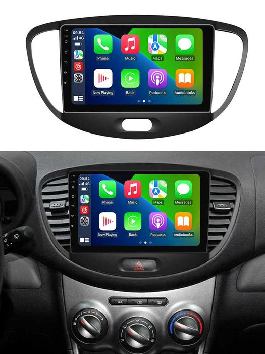 Navigatie Android 14 Hyundai i10 2007-2013 1/8 Gb Waze CarPlay +Camera
