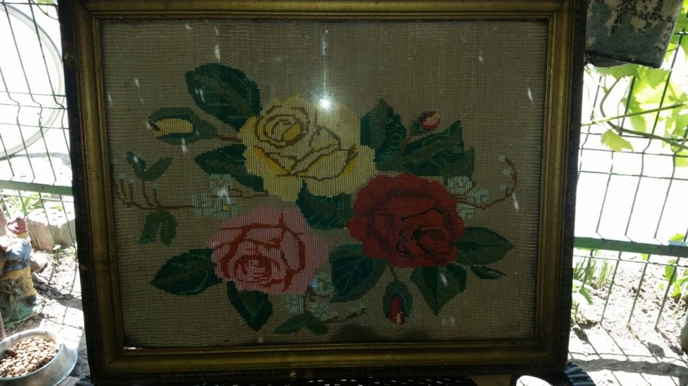 Goblen vechi. Cusut manual