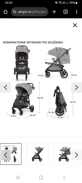 Carucior copii Kinderkraft