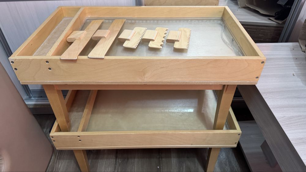 Ящик для рисования песком (Монтессори) — на ножках