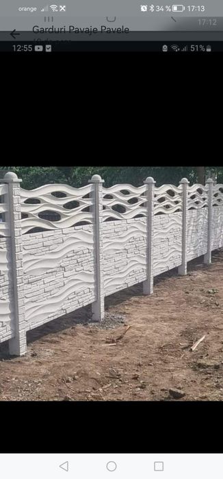Garduri beton gard prefabricat Dâmbovița Ilfov Giurgiu