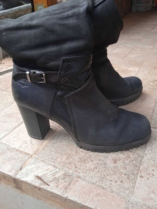 Дамски кожени ботуши Marco Tozzi