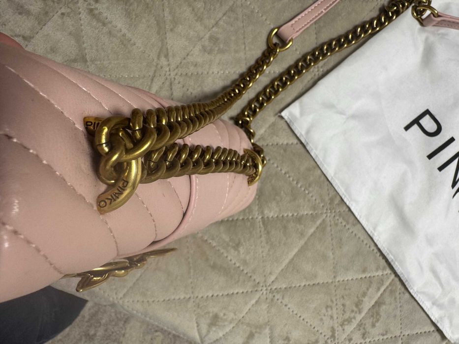 Чанта PINKO естествена кожа