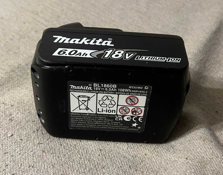 Baterie Makita BL1860B 18V 6.0Ah Li-Ion originala ca noua