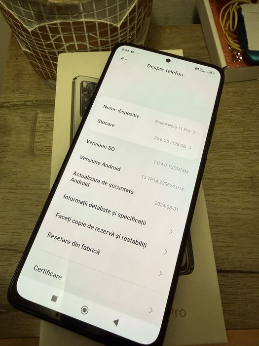 Xiaomi Redmi Note 11 Pro 4G, Dual Sim, 128GB , 8GB RAM, Graphite Gray