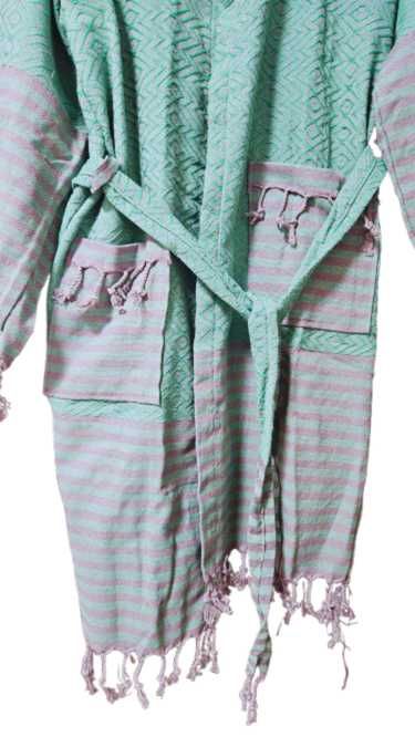 Halat de baie, plaja si SPA-bumbac/usor si absorbant de tip peshtemal