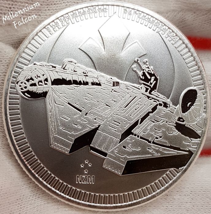 Star Wars Alien Bitcoin monede argint lingou 999