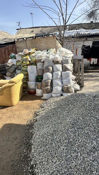 Отсев песок в мешках