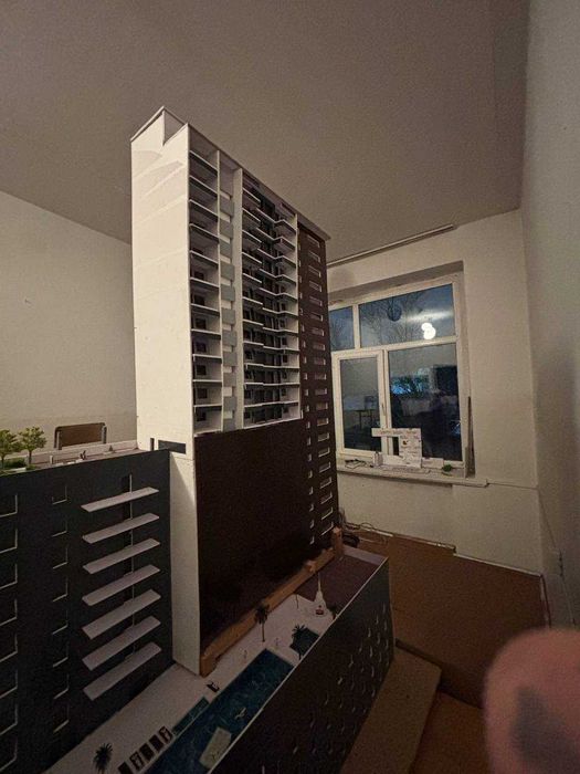 макет многоэтажного дома