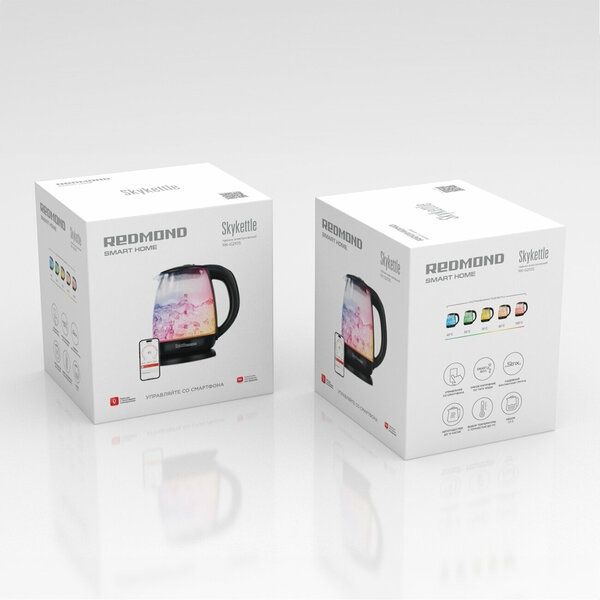 Умный чайник-светильник REDMOND SkyKettle G214S (серый), 1,7 л, нержав