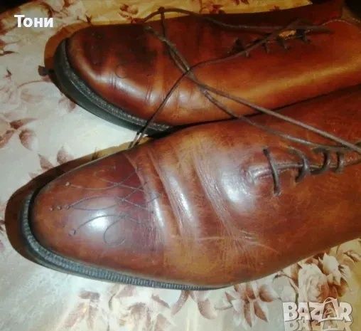 REGENT Оригинал Нови Мъжки Обувки от Естествена Кожа 43