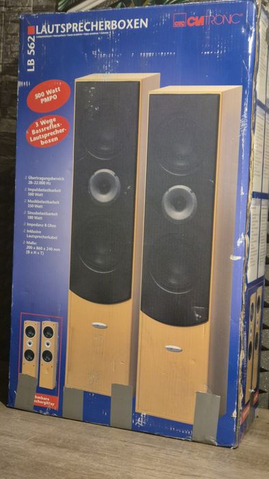 НОВИ! Clatronic LB 562 – Подови Hi-Fi тонколони | 180W RMS | 500W Peak | В КАШОН