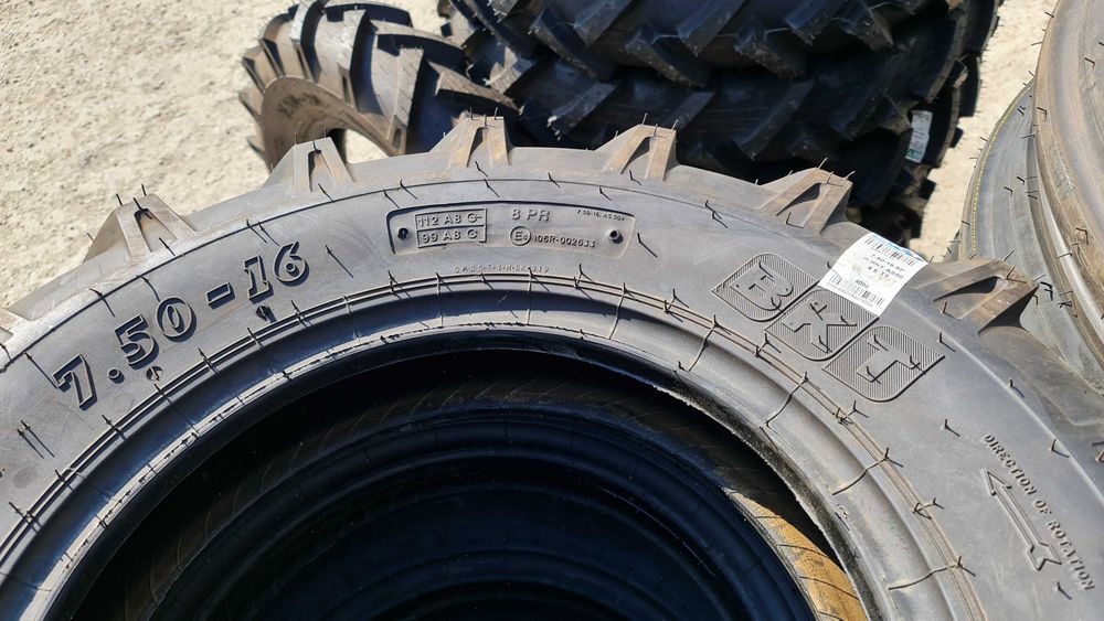 7.50-16 marca BKT cu 8PLY cauciucuri noi anvelope tractiune MOTOCULTOR