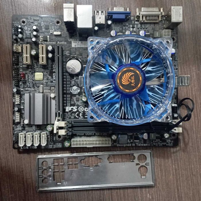 комплект Core i7 3th gen(1230v2)+h61 ECS+cooler