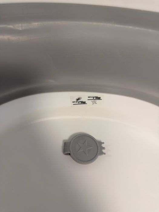 Cadă pliabilă cu suport înalt