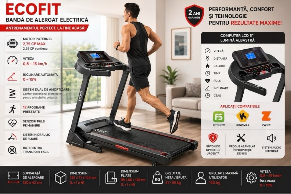 Banda alergare electrica Eco Fit