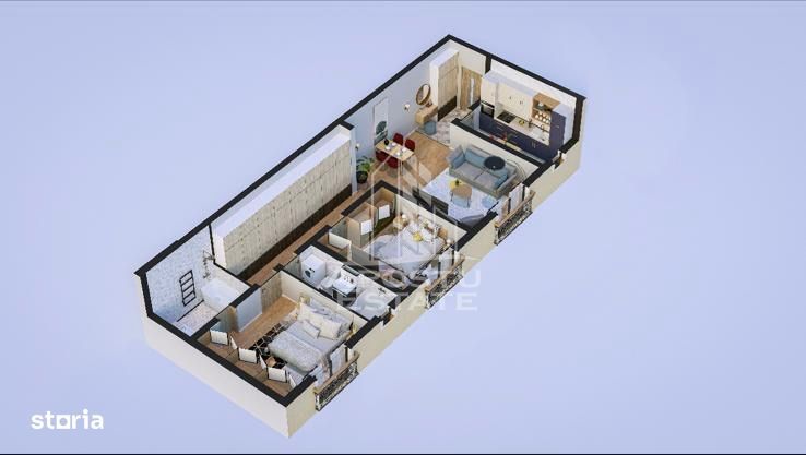 Apartament 3 camere, bloc nou, zona Plopi Timisoara