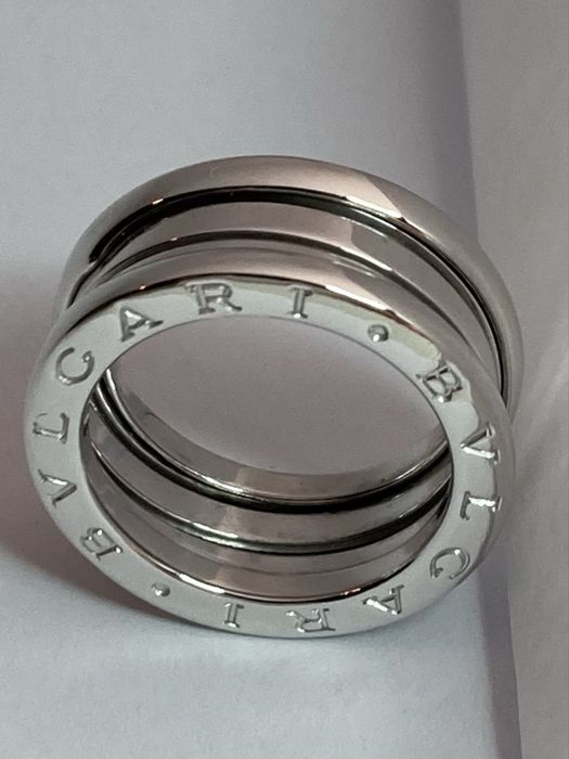 Inel aur alb 18kt.BULGARI B01.