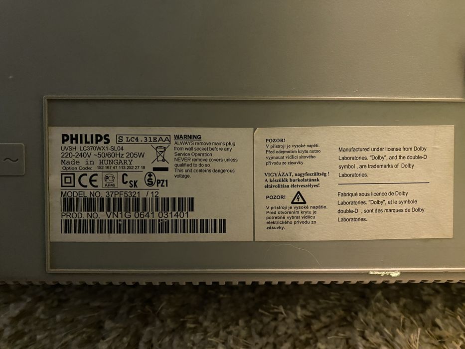 Телевизор Philips 37 дюймов (94 см)
