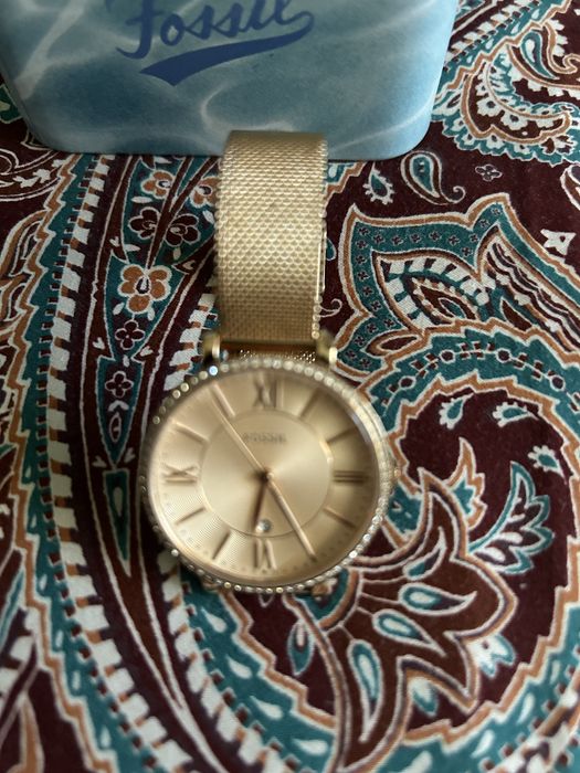 Ceas Fossil gold rose