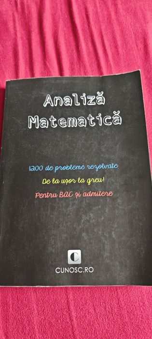 Carte Analiză Matematică editura Cunosc.ro