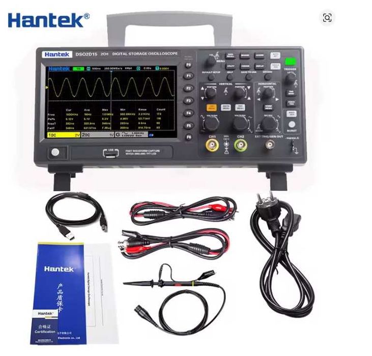 Осцилоскоп Hantek DSO2D15 2 Channels 150Mhz Bandwidth 1GSa/s Sampling Rate 8M Storage Depth Data