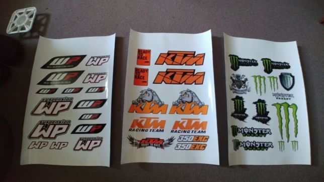 4+1gratis Stickere Monster Ktm Honda Kawasaki Can Am Yamaha Suzuki