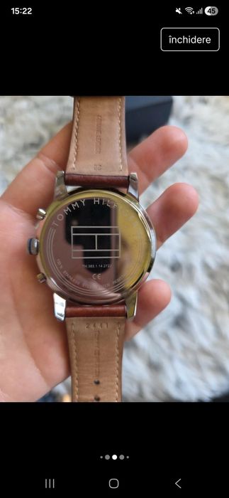 Ceas Tommy Hilfiger original curea piele naturala