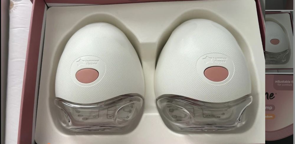 ЧИСТО НОВА Двойна безжична електрическа помпа за кърма Tommee Tippee Made for Me Hands-Free