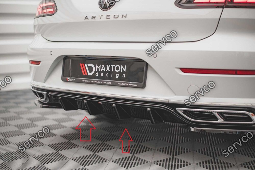 Pachet Set Splitter Exterior Prelungiri Body kit tuning Volkswagen Arteon R-Line Sedan / Shooting Brake Mk1 Facelift 2020-2024 v11 - Maxton Design