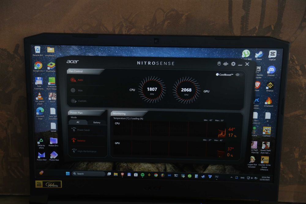Acer NItro 5 GTX 1650