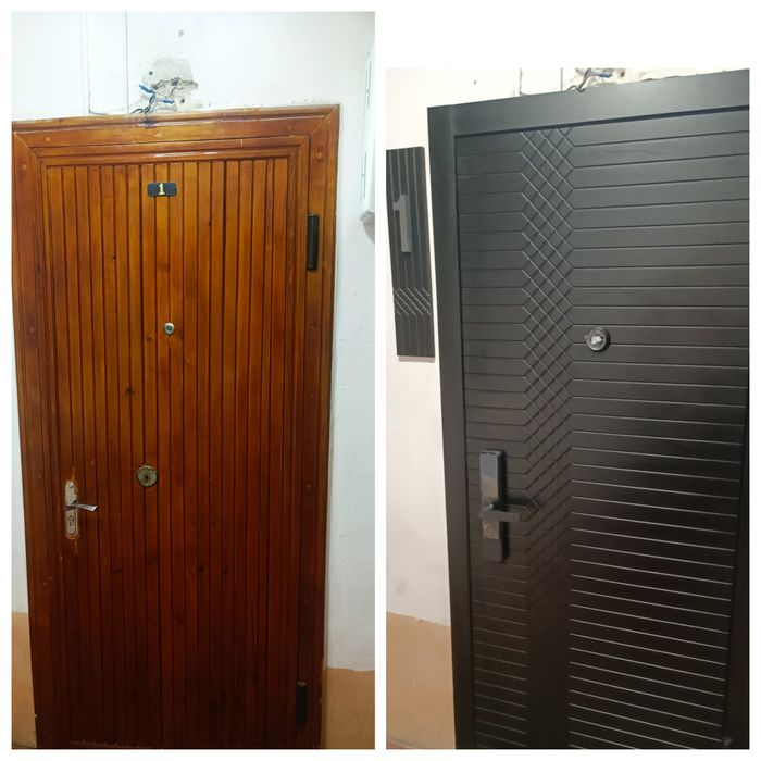 Обшивка дверей МДФ панелями любой сложности