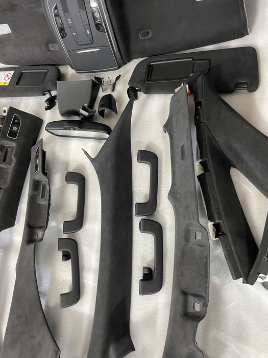 Plafon alcantara negru cu accesorii Audi A8 4h D4 ( 2010-2017)