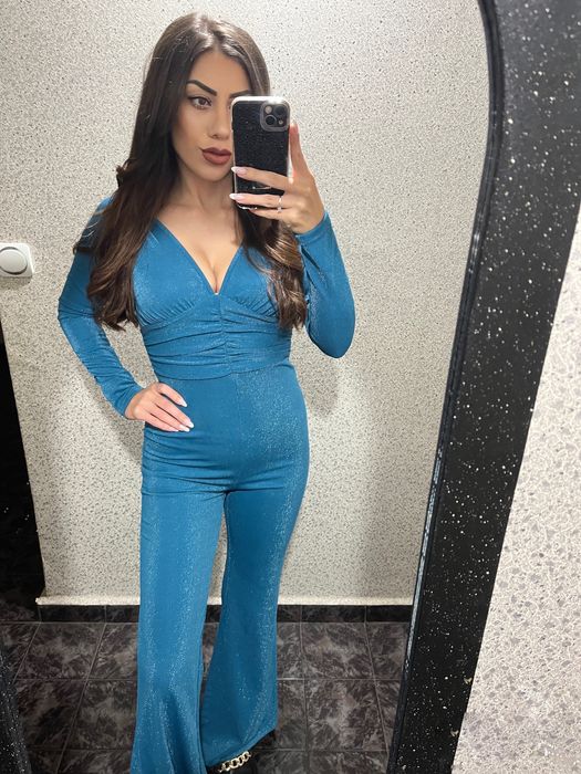 Черен гащеризон с мрежа и  Син гащеризон с блясък