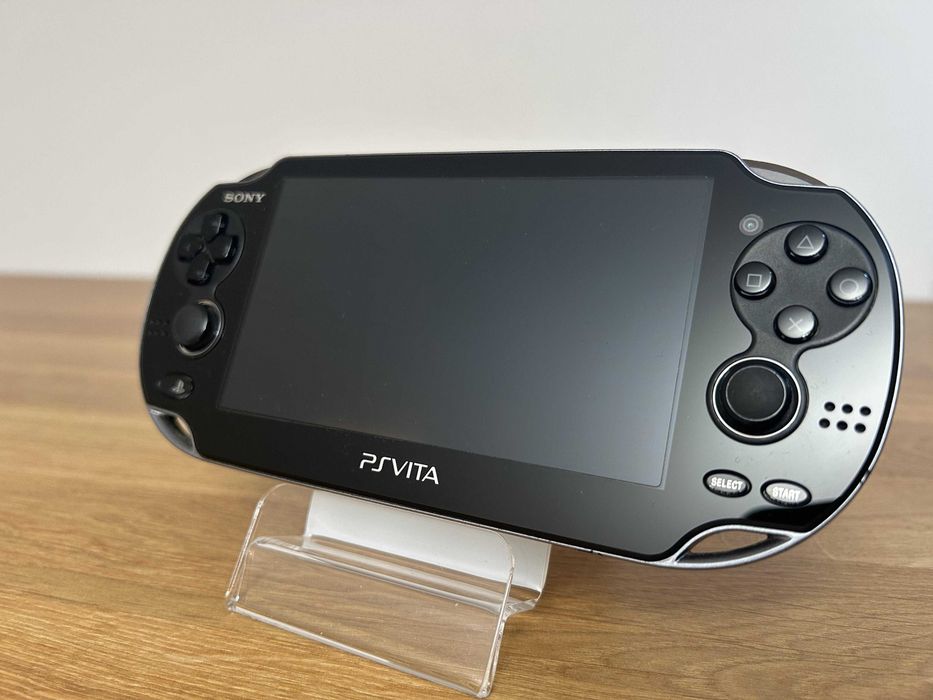 PS Vita OLED Crystal Black modată — 128GB, cel mai bun ecran
