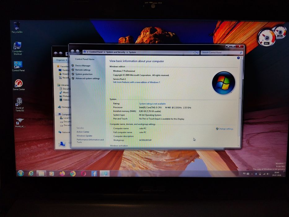 Laptop asus 17,3 inch