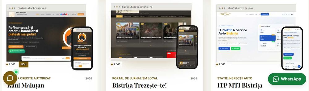Creare site-uri cu SEO avansat 2026 – apari pe Google și în AI