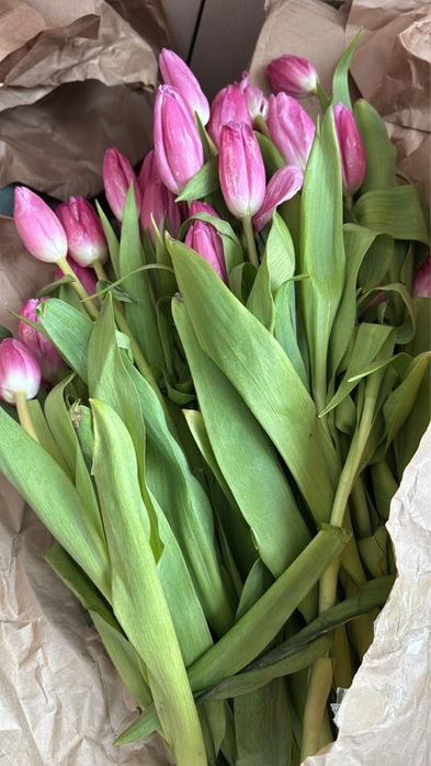 Букеты тюльпанов