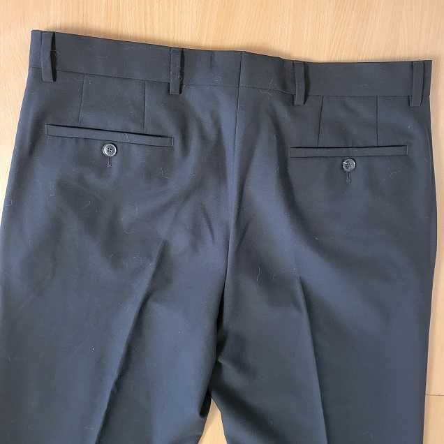 Pantaloni barbati stofa negru M-L noi