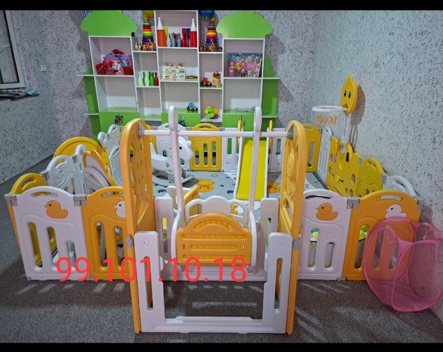 Даставка установка бесплатно Манеж новая для детей