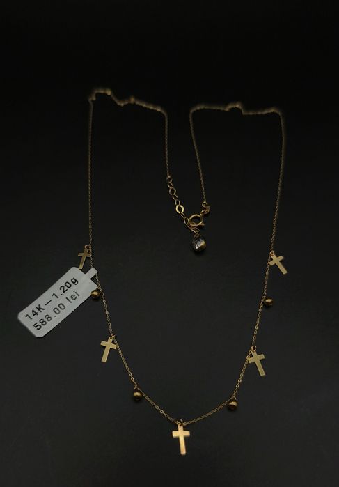 Bijuteria Royal lant din aur 14k 1.20 gr